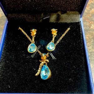 Bronze/Teal Jewelry Set